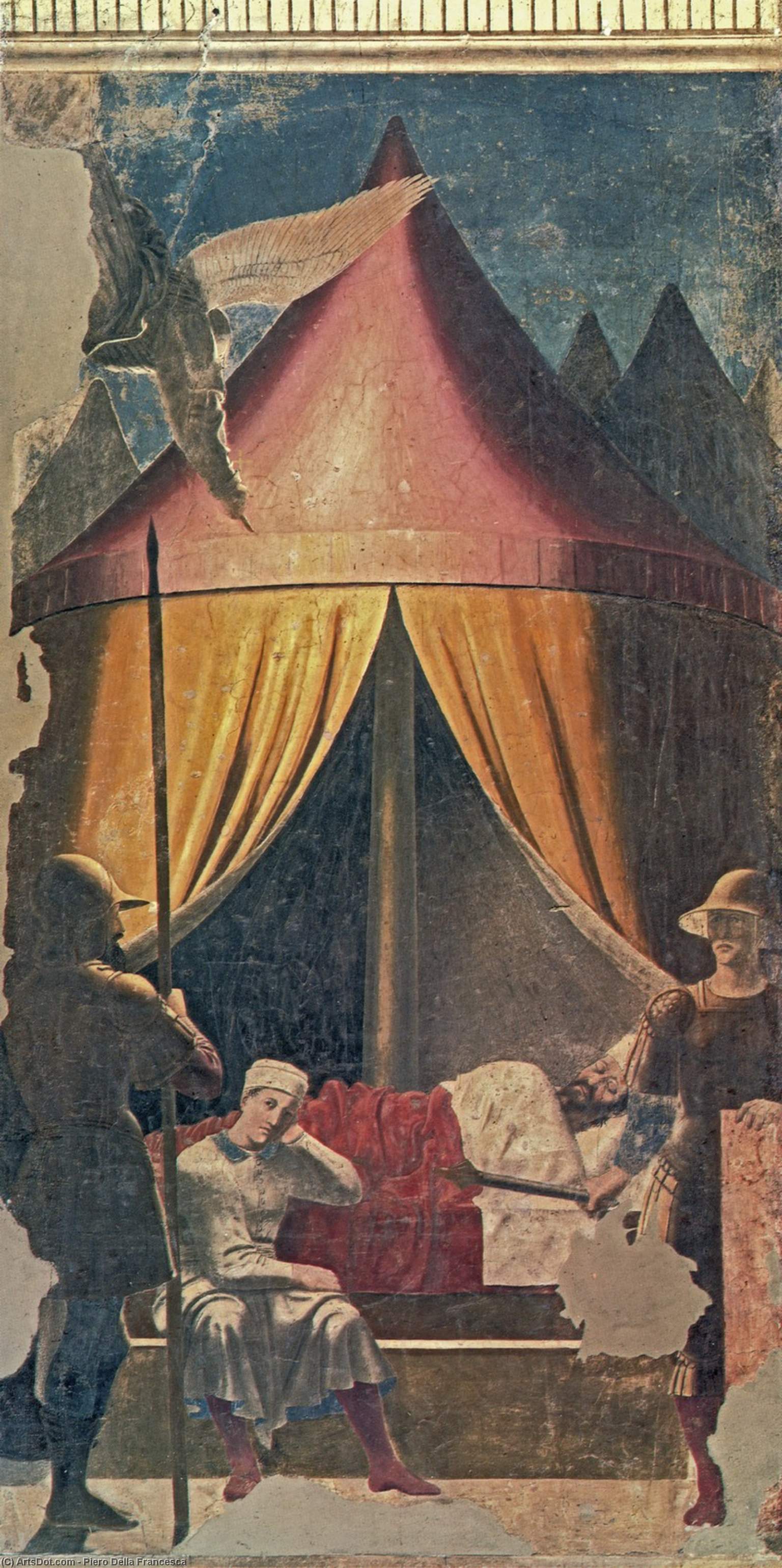 Wikioo.org – L'Enciclopedia delle Belle Arti - Pittura, Opere di Piero Della Francesca - il sogno di  Costantino