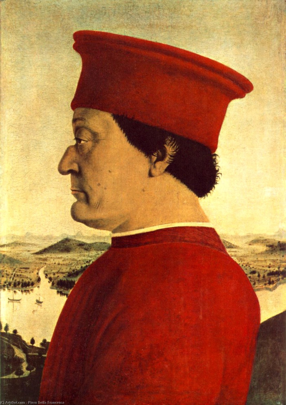 Wikioo.org – La Enciclopedia de las Bellas Artes - Pintura, Obras de arte de Piero Della Francesca - federico de montefeltro