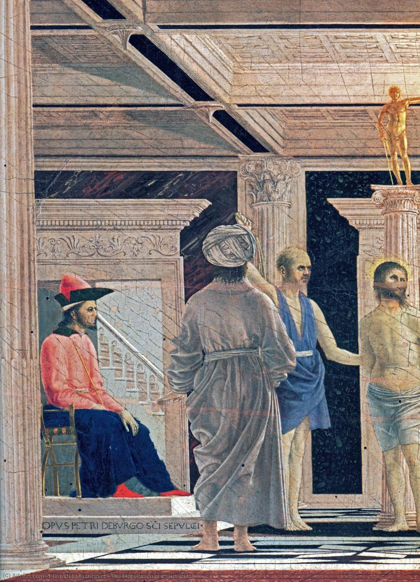 WikiOO.org - Encyclopedia of Fine Arts - Målning, konstverk Piero Della Francesca - The Flagellation of Christ (detail)