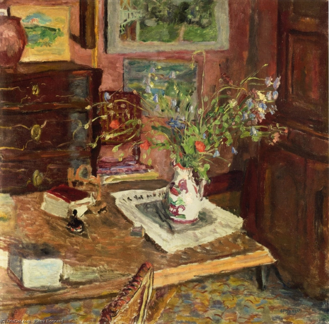 Wikioo.org - The Encyclopedia of Fine Arts - Painting, Artwork by Pierre Bonnard - Norman Earthenware (also known as A Pot from Rouen)