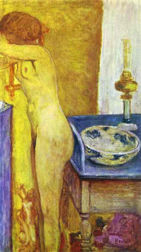Wikioo.org - Bách khoa toàn thư về mỹ thuật - Vẽ tranh, Tác phẩm nghệ thuật Pierre Bonnard - Nude at the Toilet Table