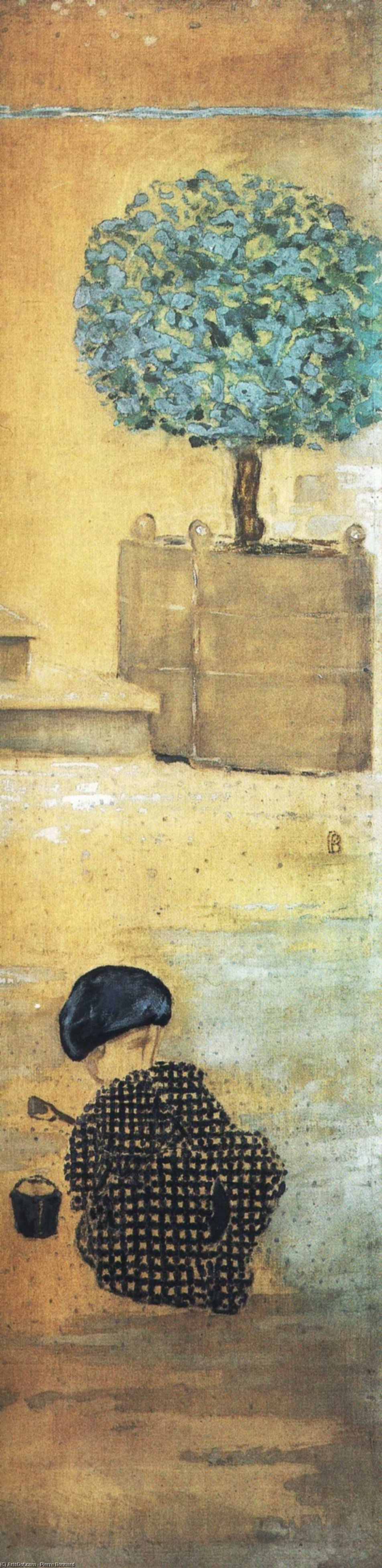 Wikioo.org - Die Enzyklopädie bildender Kunst - Malerei, Kunstwerk von Pierre Bonnard - der kind mit ein Sandburg , oder der Kind mit ein Eimer