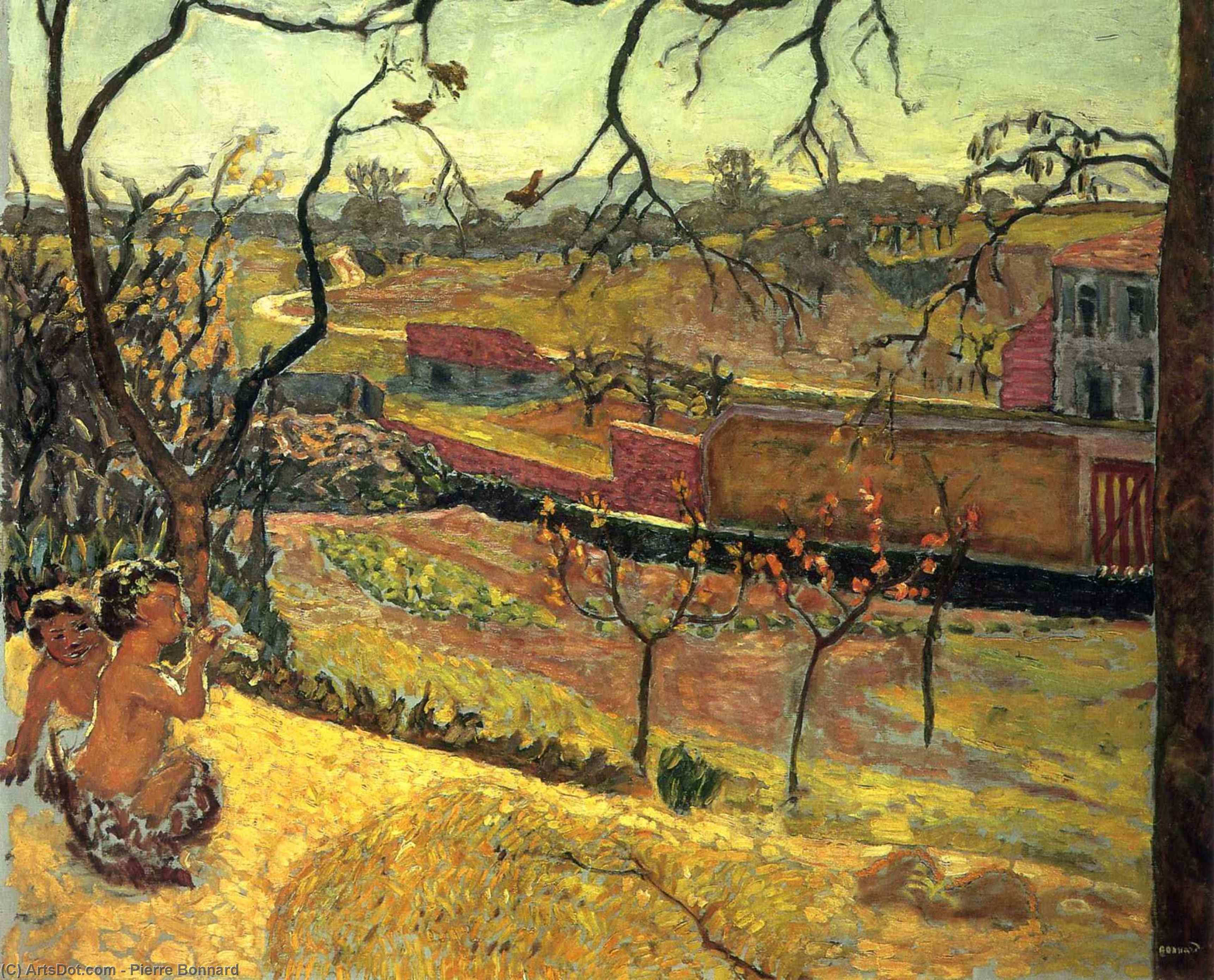 Wikioo.org - The Encyclopedia of Fine Arts - Painting, Artwork by Pierre Bonnard - Early Spring (Little Fauns)