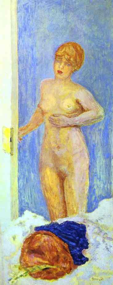 Wikioo.org – L'Enciclopedia delle Belle Arti - Pittura, Opere di Pierre Bonnard - Nudo e le pelle cappello