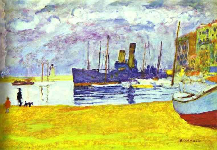 Wikioo.org - The Encyclopedia of Fine Arts - Painting, Artwork by Pierre Bonnard - The Port of Cannes
