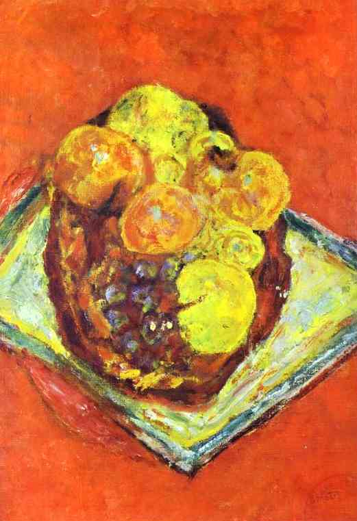 Wikioo.org - The Encyclopedia of Fine Arts - Painting, Artwork by Pierre Bonnard - Peaches and Grapes