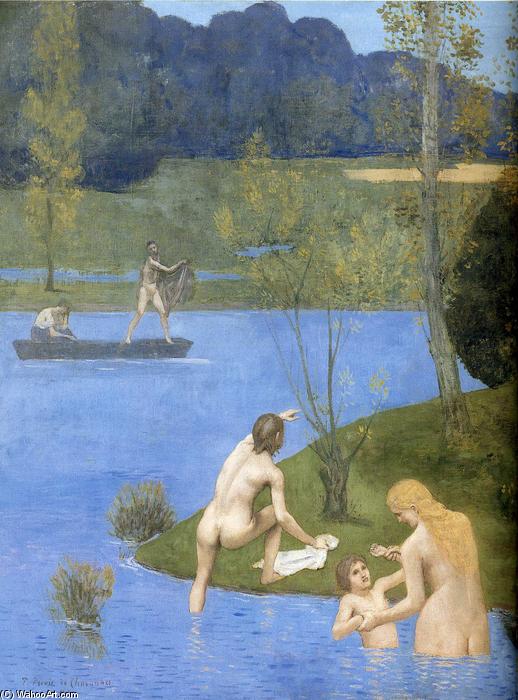 WikiOO.org - Енциклопедія образотворчого мистецтва - Живопис, Картини
 Pierre Puvis De Chavannes - Summer (detail)