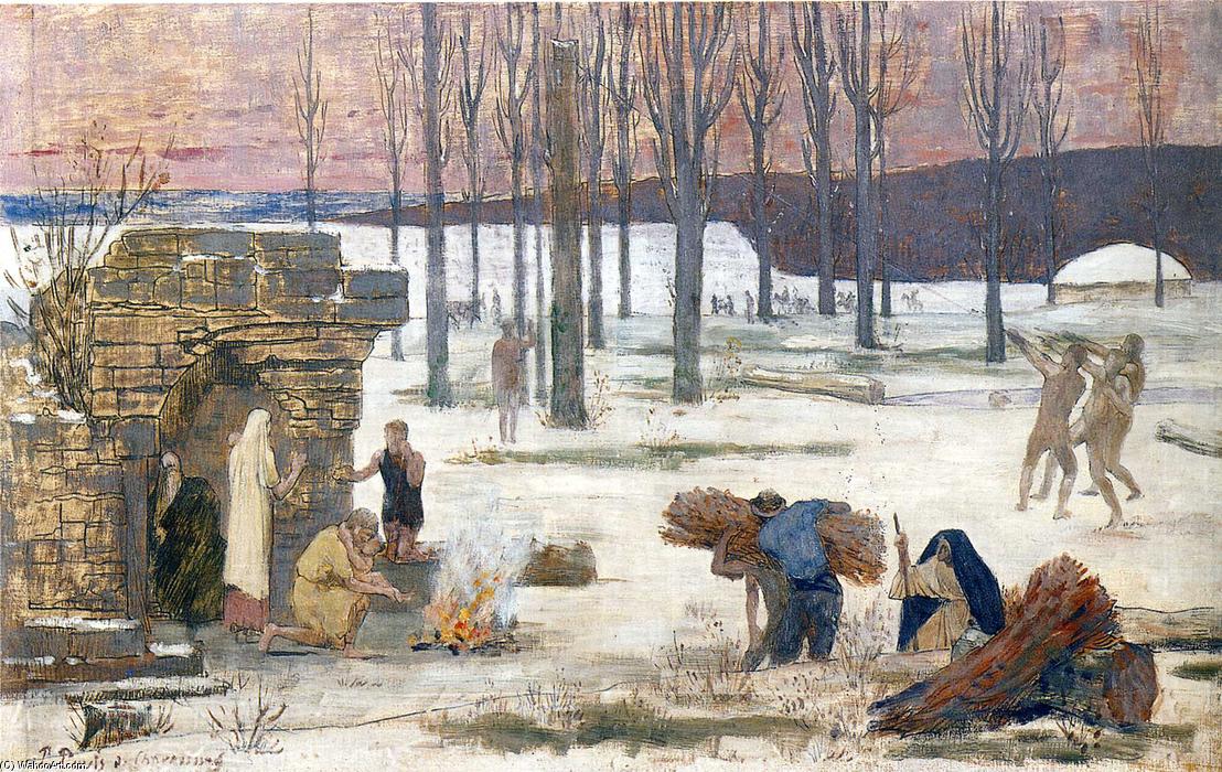 Wikioo.org - The Encyclopedia of Fine Arts - Painting, Artwork by Pierre Puvis De Chavannes - Winter