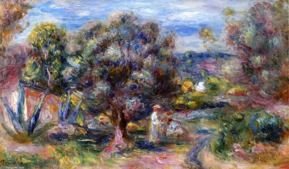 Wikioo.org - The Encyclopedia of Fine Arts - Painting, Artwork by Pierre-Auguste Renoir - Aloe, Picking at Cagnes