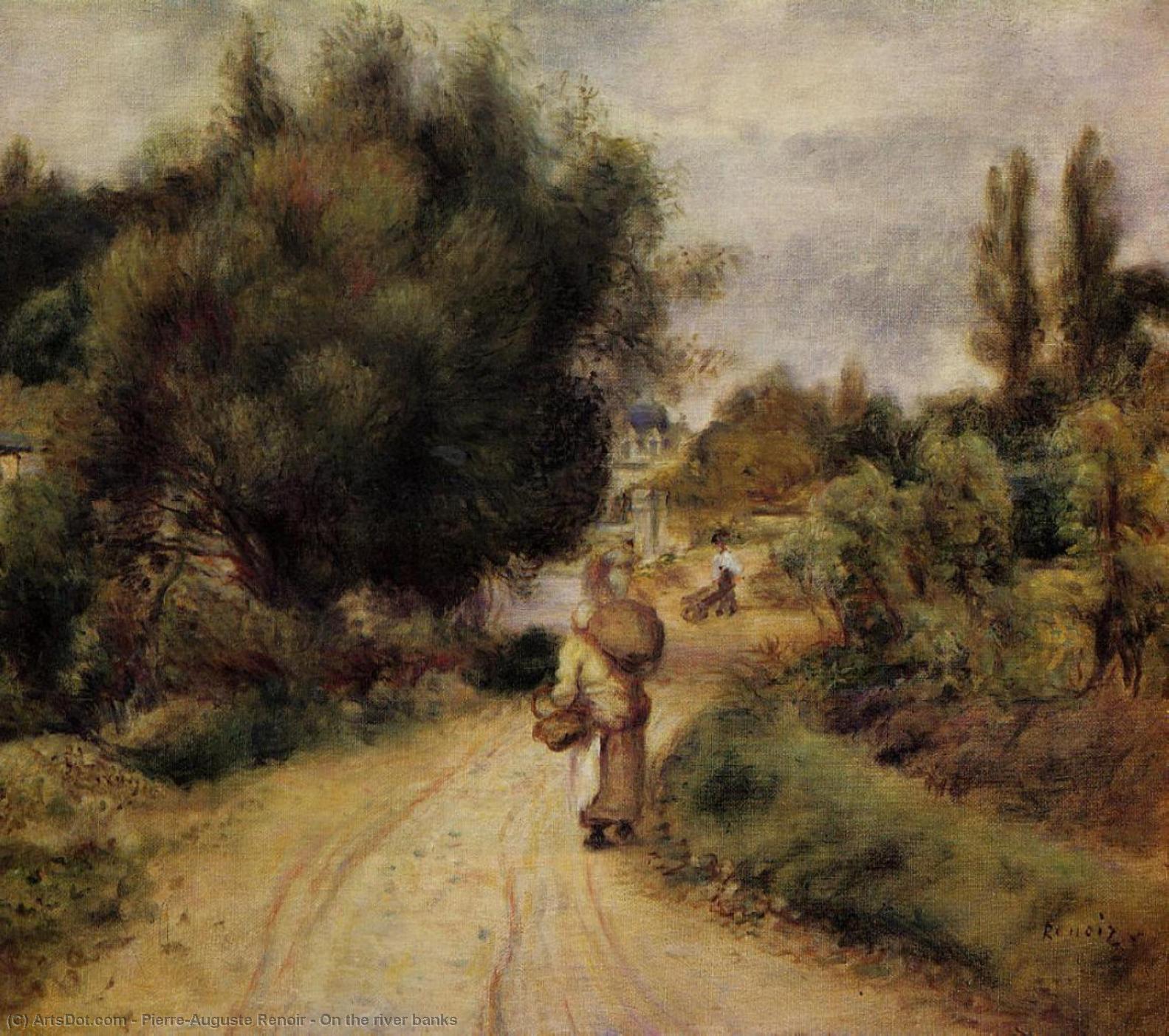 Wikioo.org - Encyklopedia Sztuk Pięknych - Malarstwo, Grafika Pierre-Auguste Renoir - On the river banks