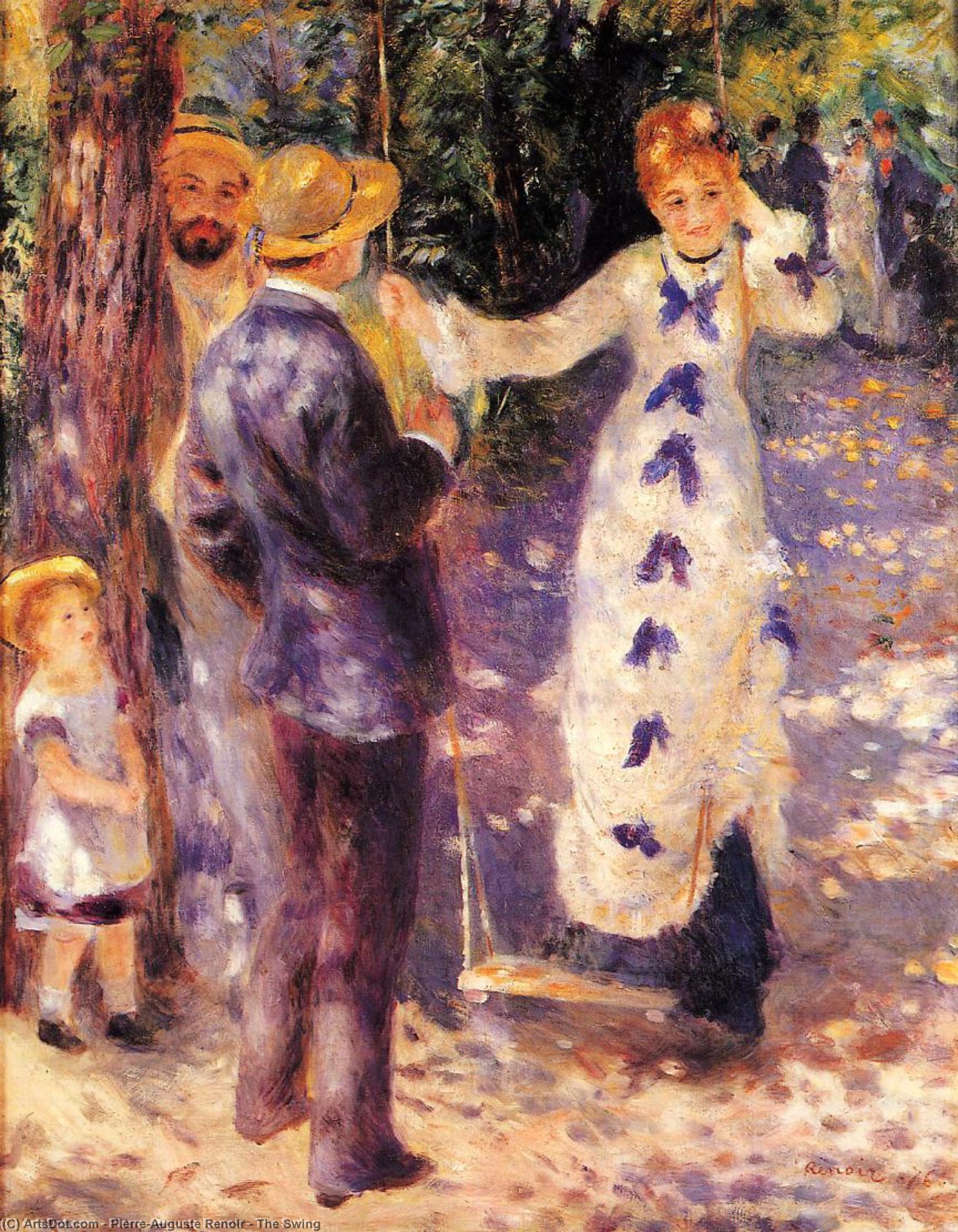 WikiOO.org - Enciclopedia of Fine Arts - Pictura, lucrări de artă Pierre-Auguste Renoir - The Swing