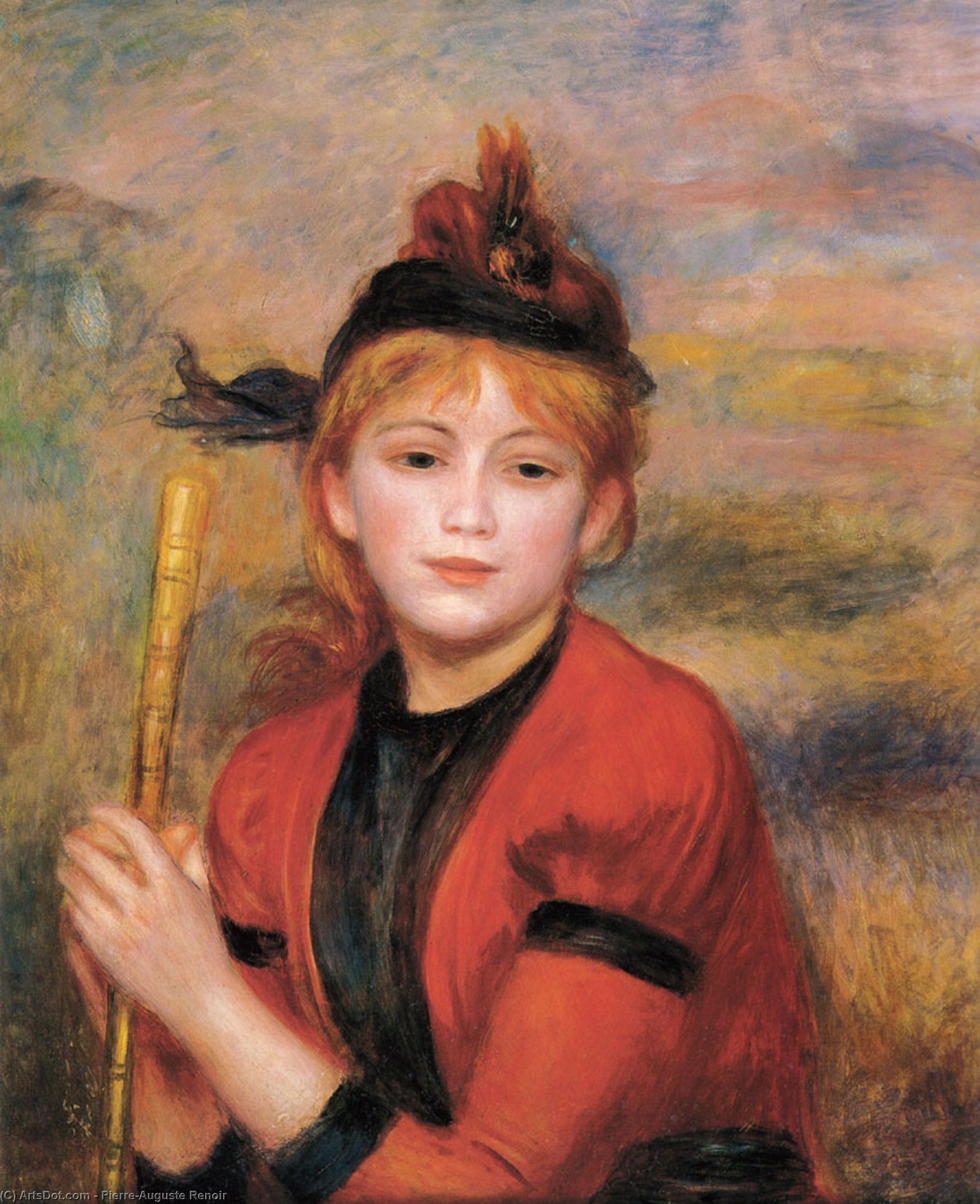 WikiOO.org - אנציקלופדיה לאמנויות יפות - ציור, יצירות אמנות Pierre-Auguste Renoir - The Rambler