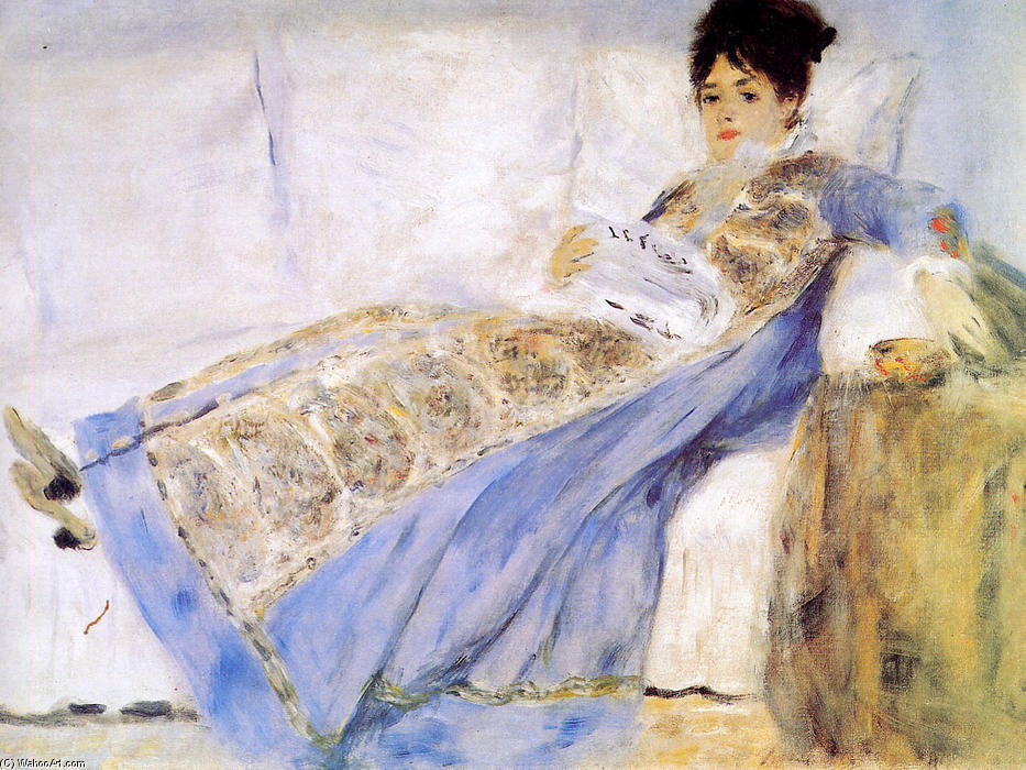 WikiOO.org - Encyclopedia of Fine Arts - Maleri, Artwork Pierre-Auguste Renoir - Madame Monet