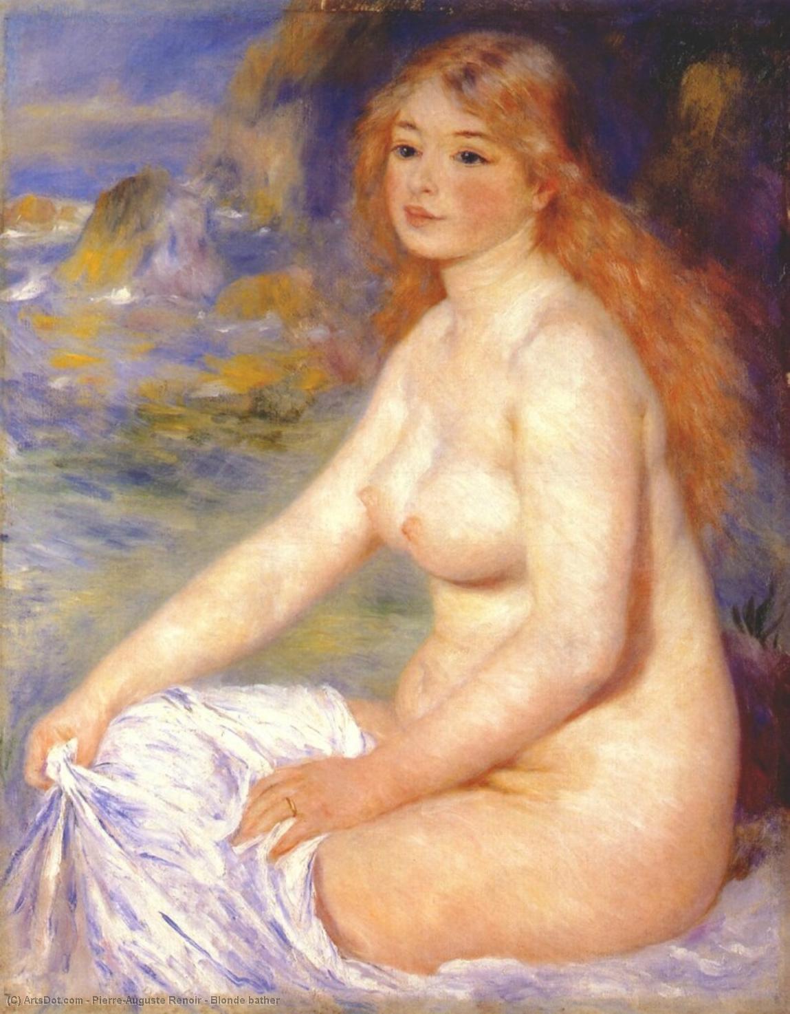Wikioo.org - The Encyclopedia of Fine Arts - Painting, Artwork by Pierre-Auguste Renoir - Blonde bather