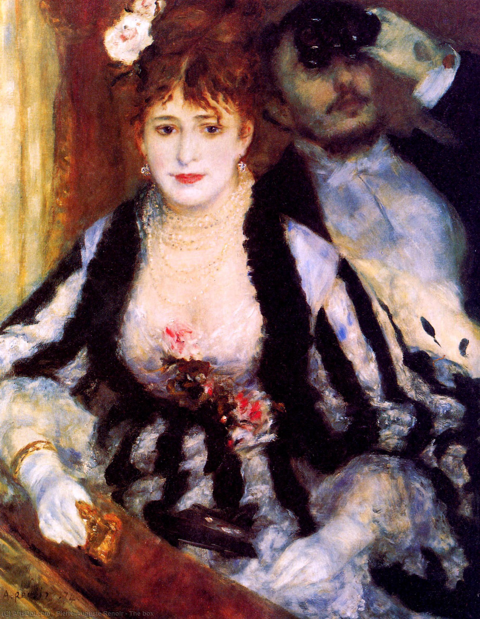 Wikioo.org - Bách khoa toàn thư về mỹ thuật - Vẽ tranh, Tác phẩm nghệ thuật Pierre-Auguste Renoir - The box