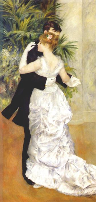 Wikioo.org - Die Enzyklopädie bildender Kunst - Malerei, Kunstwerk von Pierre-Auguste Renoir - Tanz in der  stadt