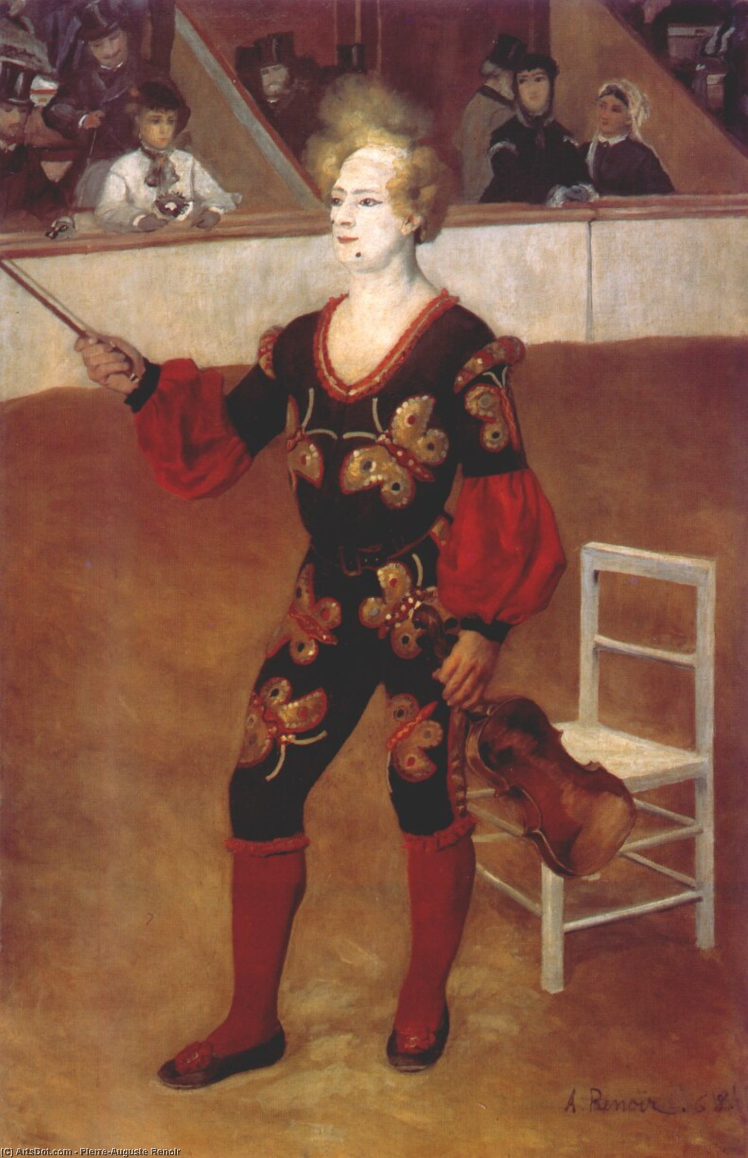 Wikioo.org - The Encyclopedia of Fine Arts - Painting, Artwork by Pierre-Auguste Renoir - The Clown (James Bollinger Mazutreek)