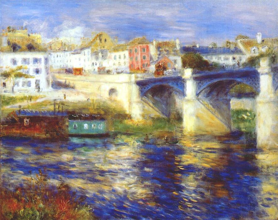 Wikioo.org - The Encyclopedia of Fine Arts - Painting, Artwork by Pierre-Auguste Renoir - The bridge at chatou