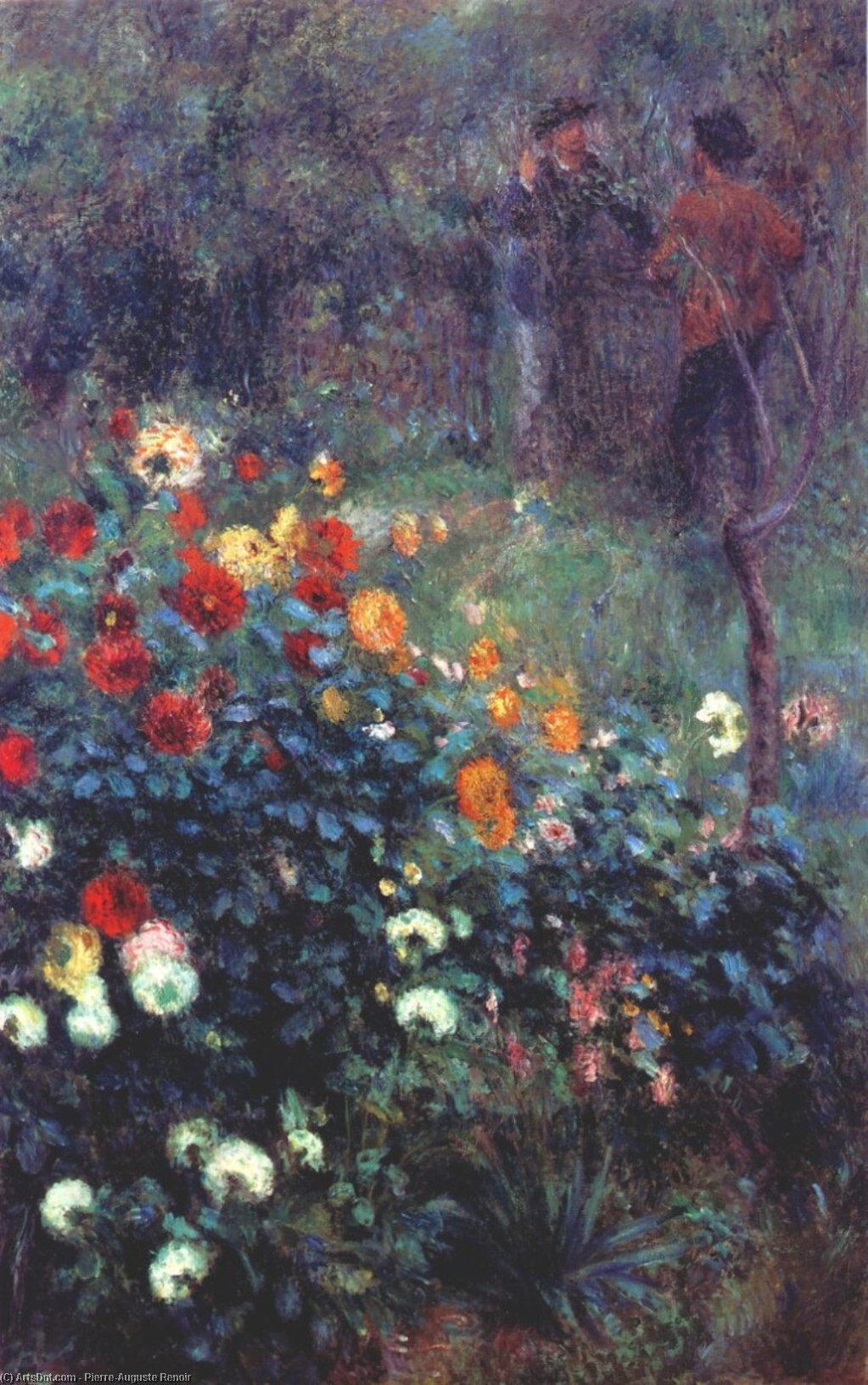 WikiOO.org - Enciklopedija dailės - Tapyba, meno kuriniai Pierre-Auguste Renoir - Garden in the rue cortot