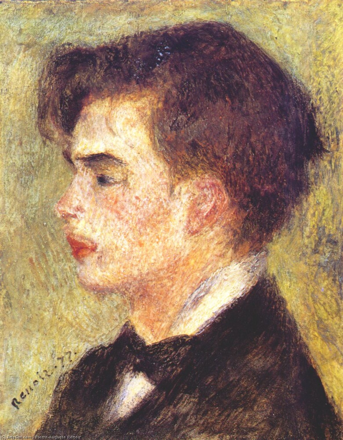 WikiOO.org - Encyclopedia of Fine Arts - Maleri, Artwork Pierre-Auguste Renoir - Portrait of Georges Riviere