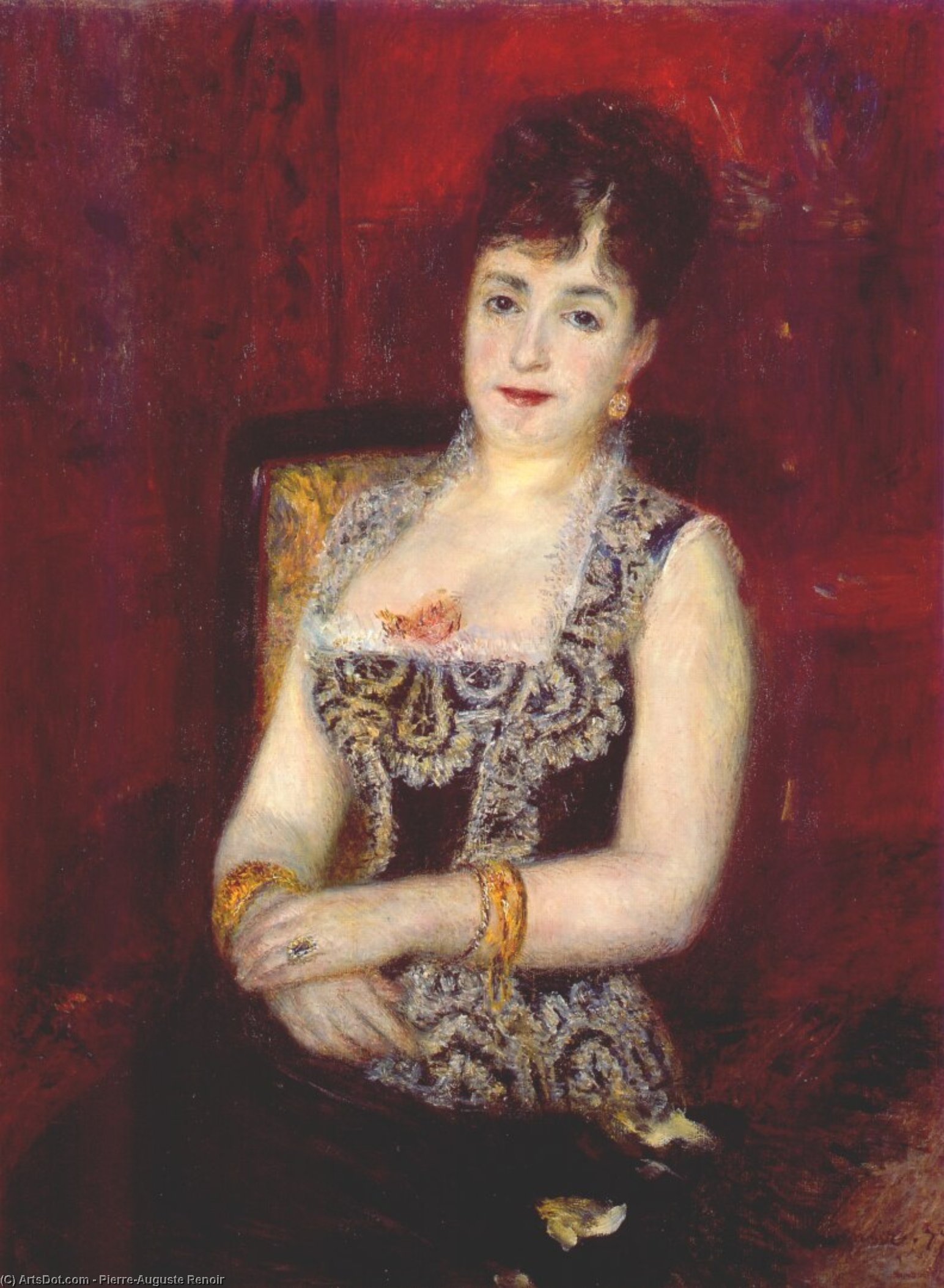 Wikioo.org – L'Encyclopédie des Beaux Arts - Peinture, Oeuvre de Pierre-Auguste Renoir - portrait de la comtesse  Pourtalès