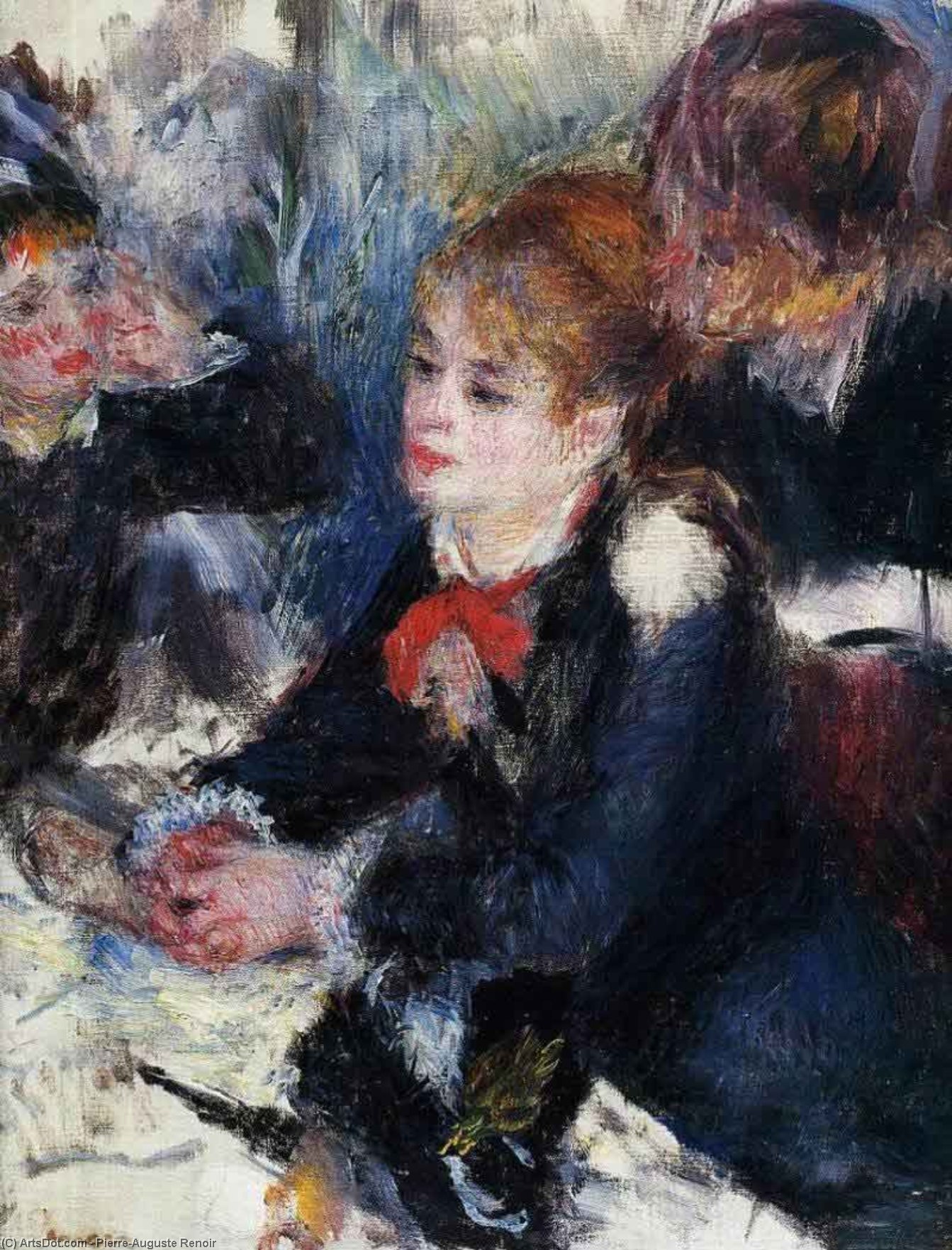 Wikioo.org - The Encyclopedia of Fine Arts - Painting, Artwork by Pierre-Auguste Renoir - At the Milliner`s