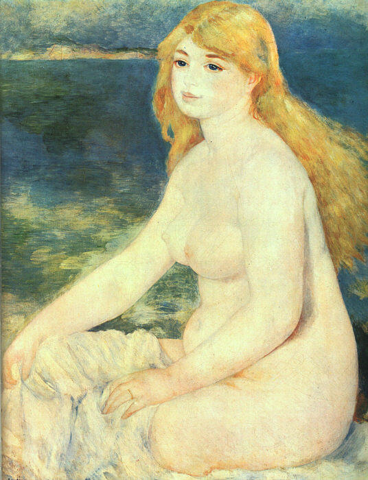 Wikioo.org - The Encyclopedia of Fine Arts - Painting, Artwork by Pierre-Auguste Renoir - Blond Bather