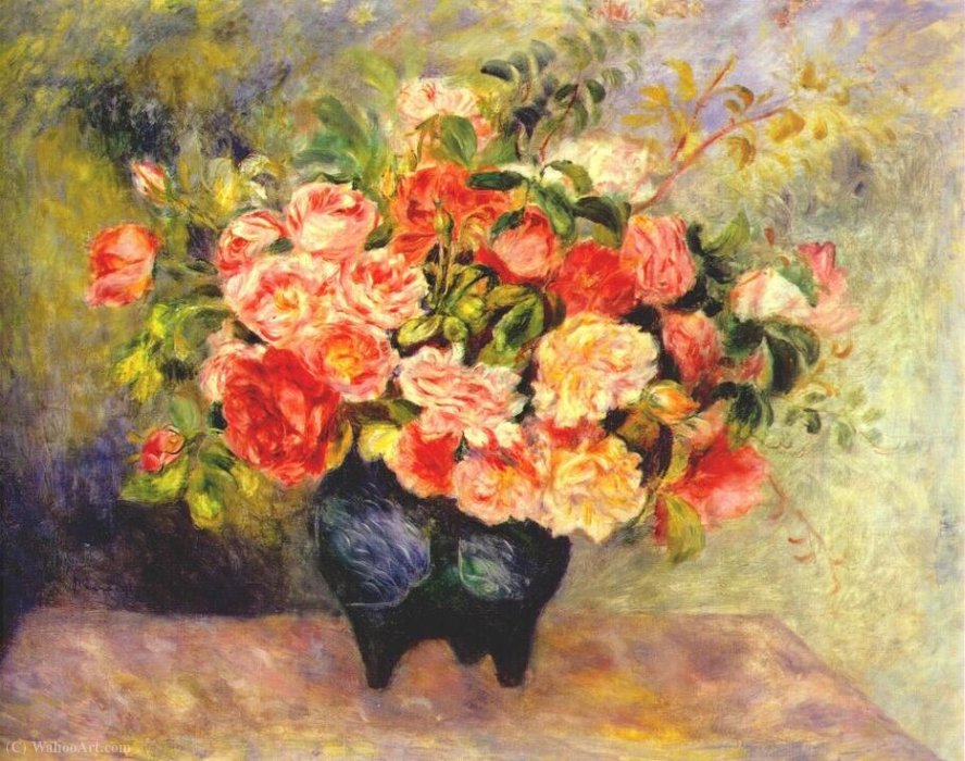 Wikioo.org – L'Enciclopedia delle Belle Arti - Pittura, Opere di Pierre-Auguste Renoir - bouquet di fiori