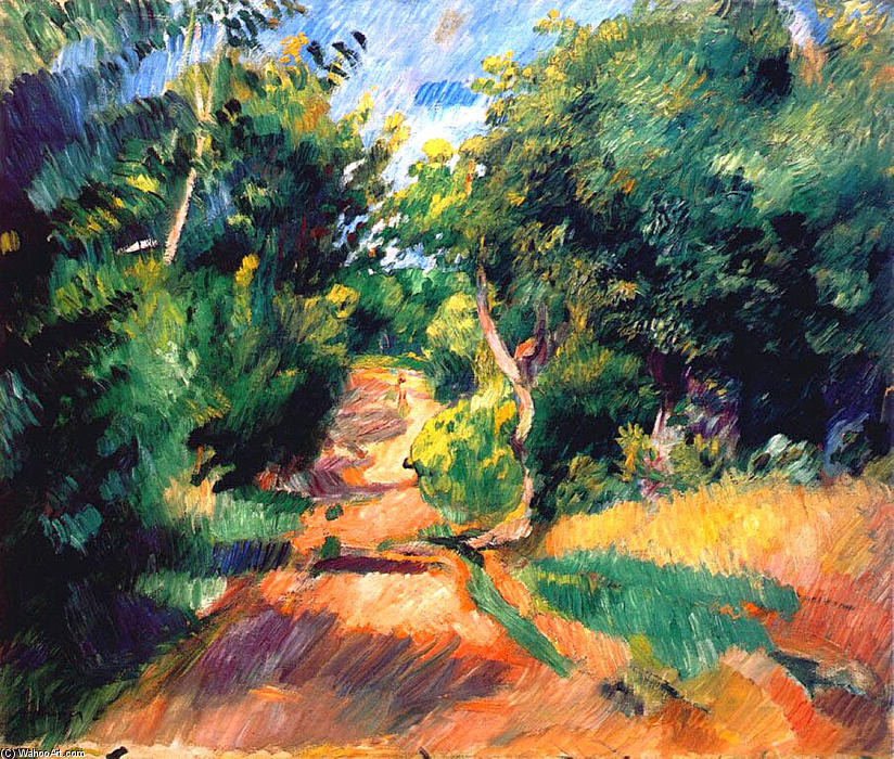 WikiOO.org - Güzel Sanatlar Ansiklopedisi - Resim, Resimler Pierre-Auguste Renoir - Landscape Near Varengeville