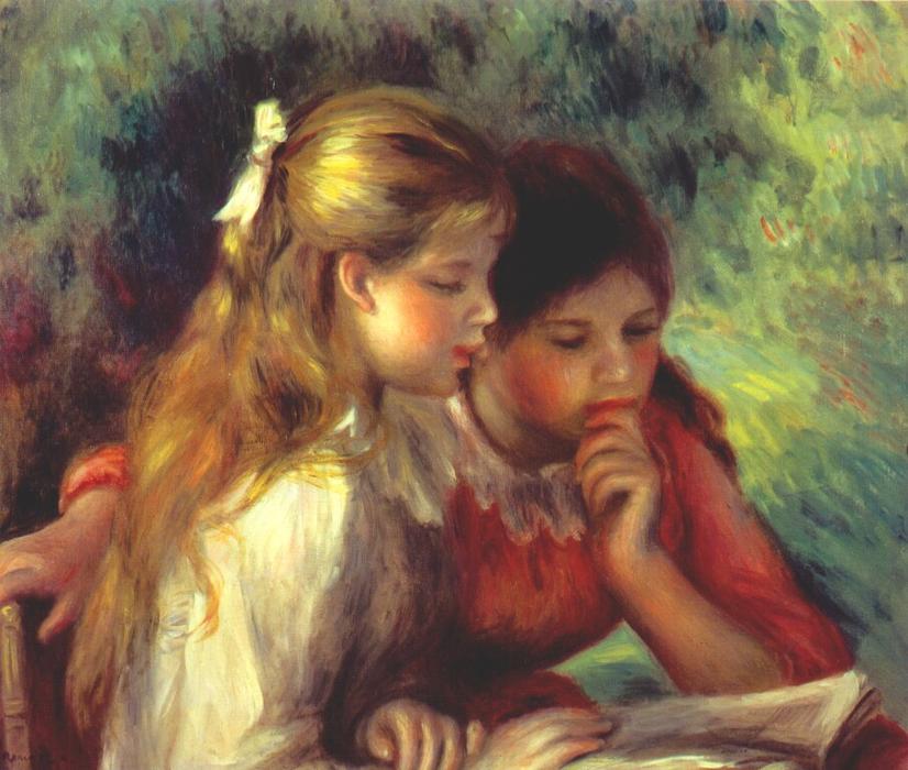 Wikioo.org – L'Encyclopédie des Beaux Arts - Peinture, Oeuvre de Pierre-Auguste Renoir - La lecture