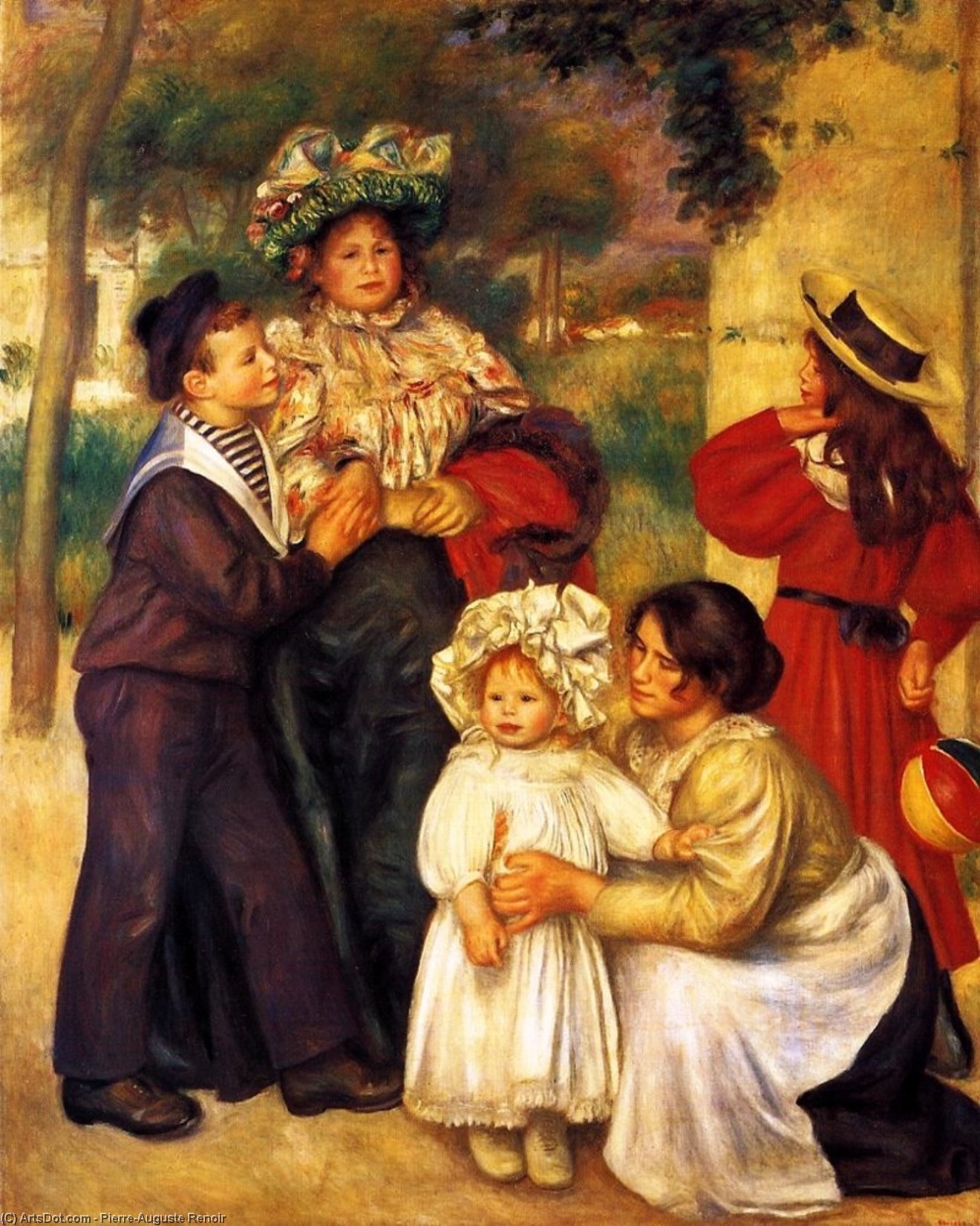 Wikioo.org – L'Encyclopédie des Beaux Arts - Peinture, Oeuvre de Pierre-Auguste Renoir - Le Artist`s Famille