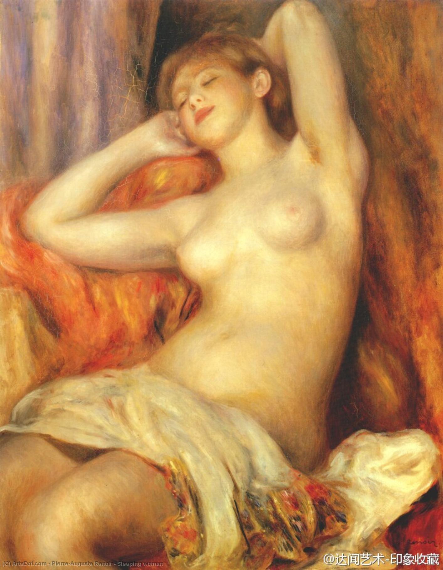 Wikioo.org - สารานุกรมวิจิตรศิลป์ - จิตรกรรม Pierre-Auguste Renoir - Sleeping woman