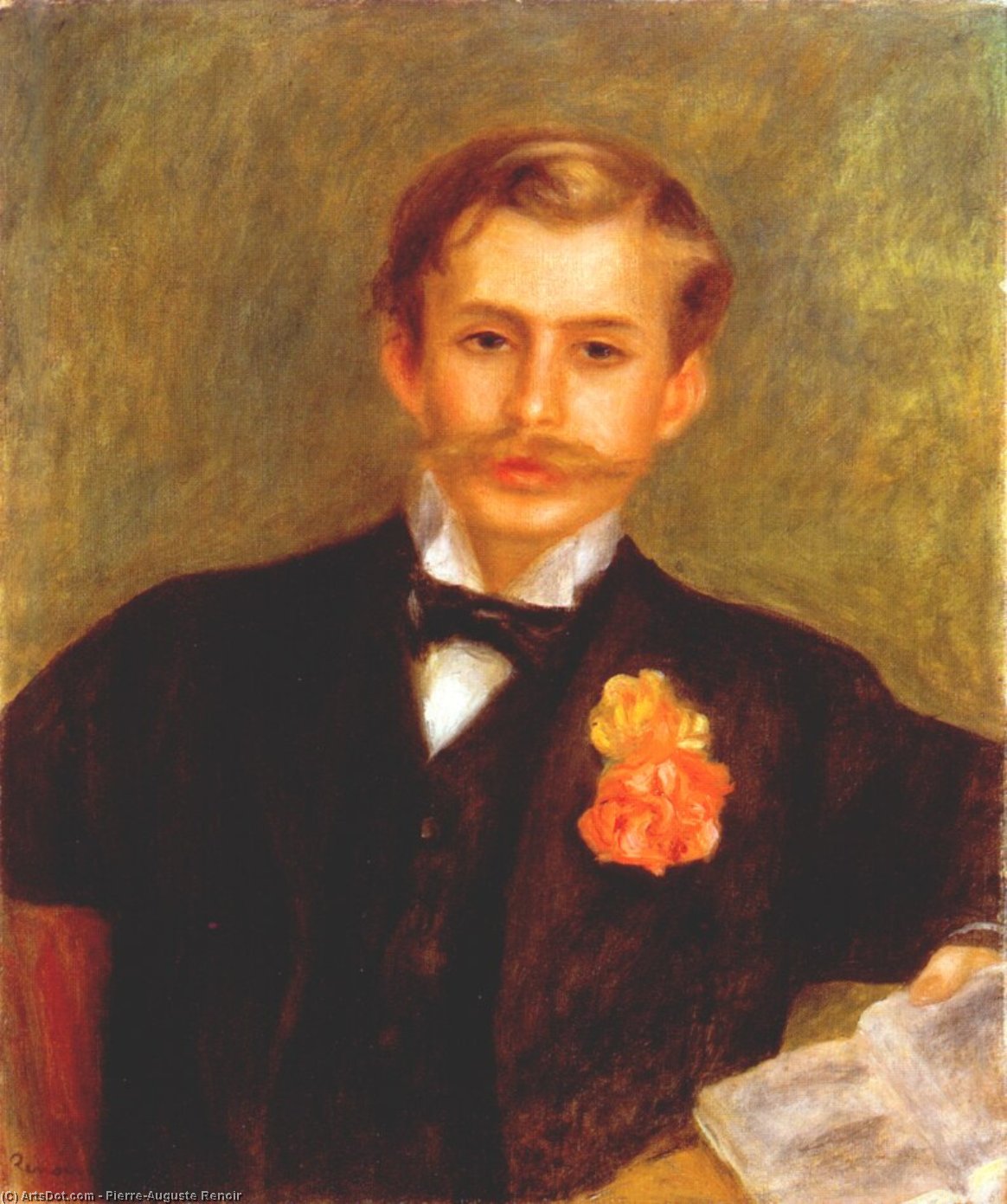 Wikioo.org - สารานุกรมวิจิตรศิลป์ - จิตรกรรม Pierre-Auguste Renoir - Portrait of Monsieur Germain