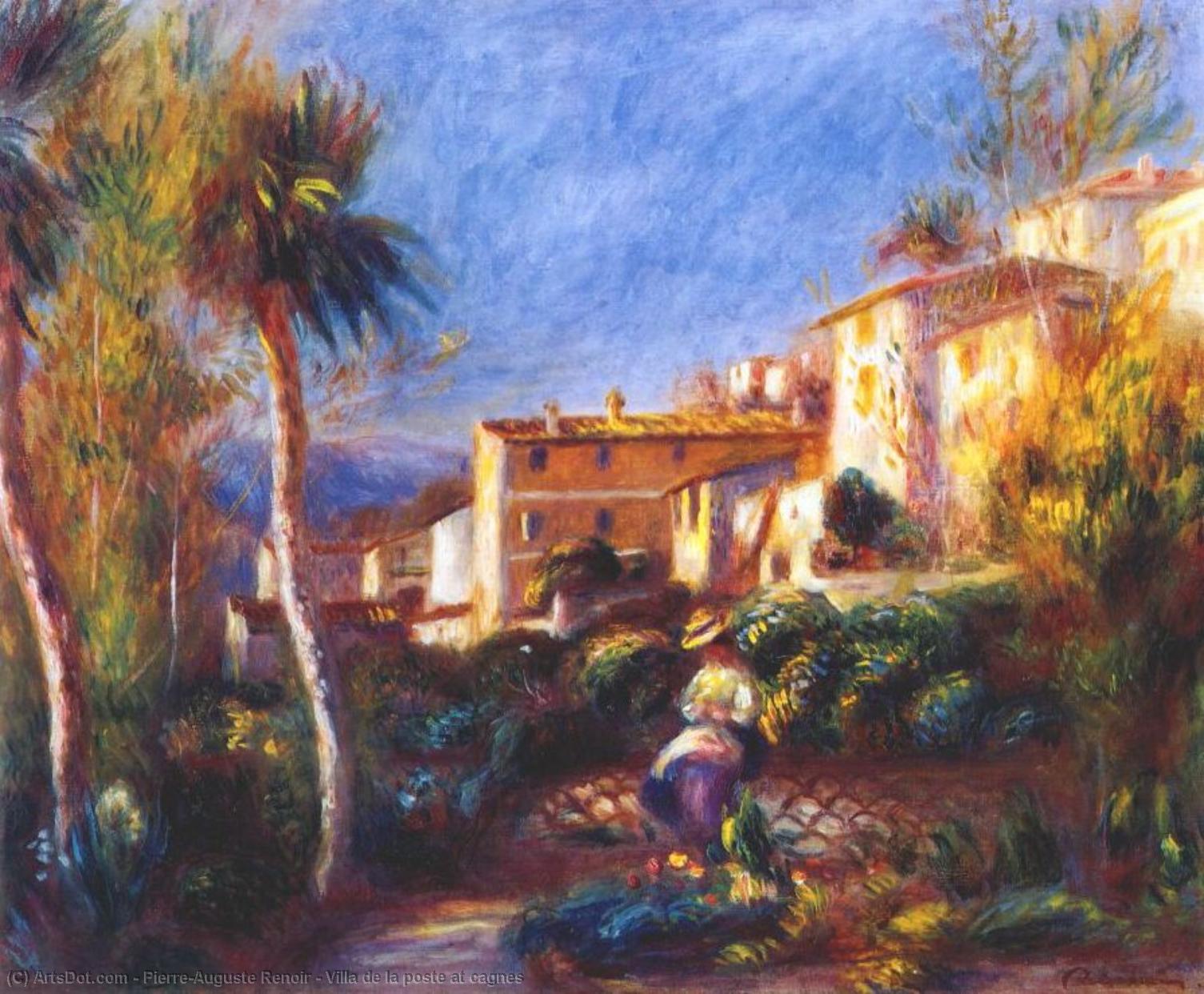 WikiOO.org - Enciclopédia das Belas Artes - Pintura, Arte por Pierre-Auguste Renoir - Villa de la poste at cagnes