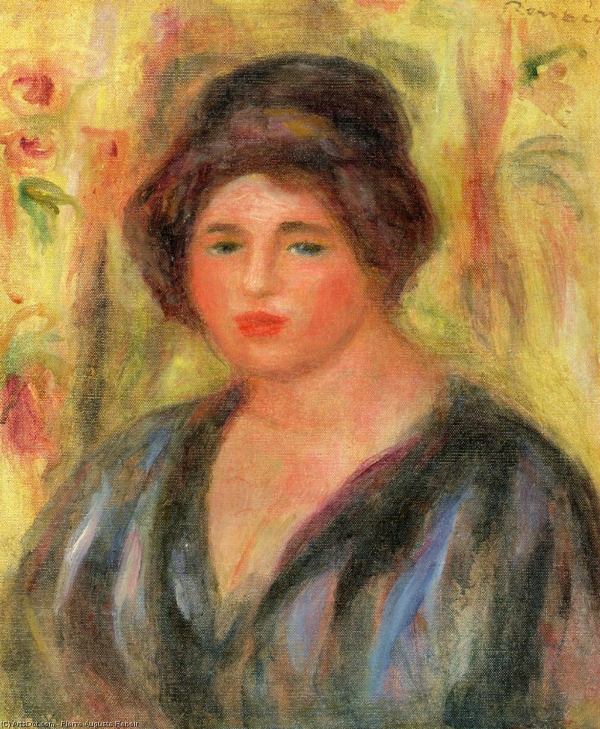 Wikioo.org - The Encyclopedia of Fine Arts - Painting, Artwork by Pierre-Auguste Renoir - Woman`s Head