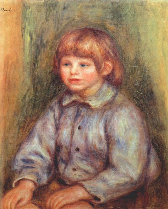 Wikioo.org - สารานุกรมวิจิตรศิลป์ - จิตรกรรม Pierre-Auguste Renoir - Seated Portrait of Claude Renoir