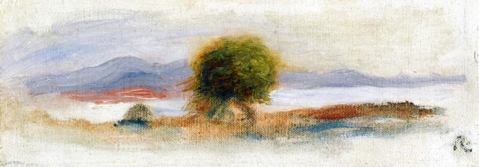 WikiOO.org - Encyclopedia of Fine Arts - Maleri, Artwork Pierre-Auguste Renoir - Cagnes Landscape