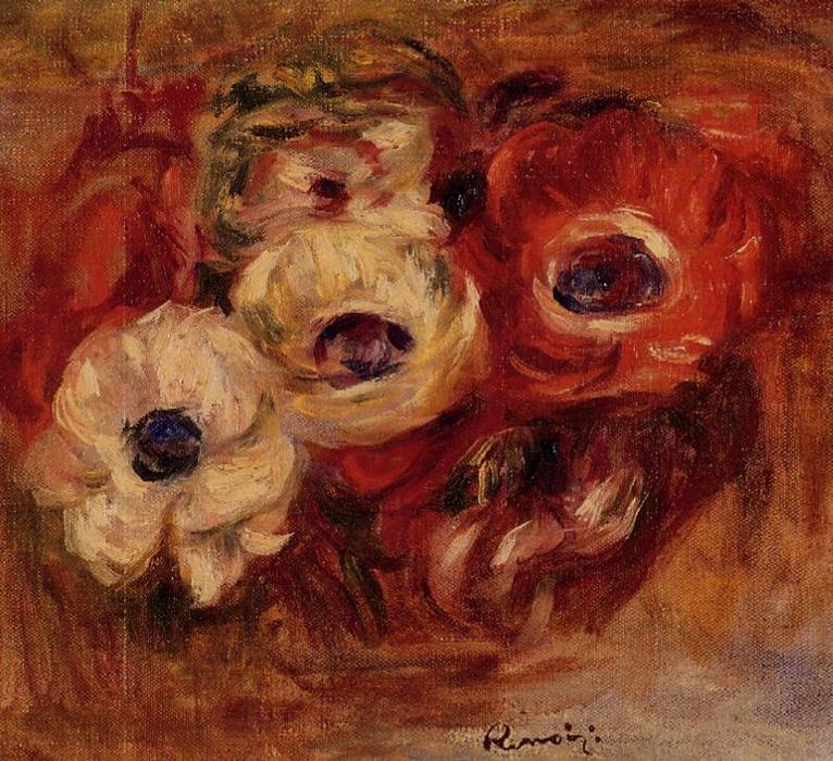 WikiOO.org - Güzel Sanatlar Ansiklopedisi - Resim, Resimler Pierre-Auguste Renoir - Anemones