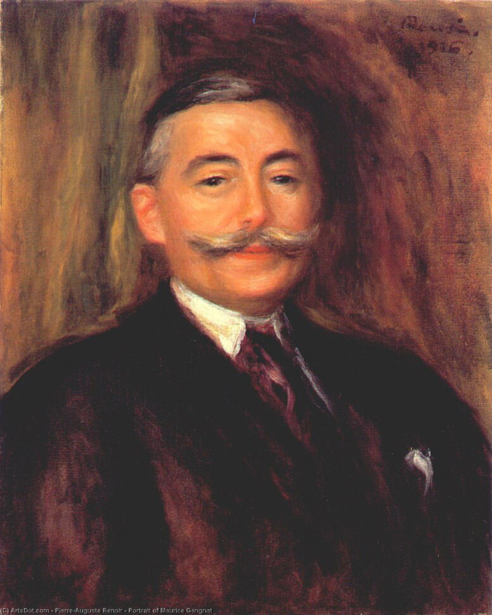 WikiOO.org - Encyclopedia of Fine Arts - Maľba, Artwork Pierre-Auguste Renoir - Portrait of Maurice Gangnat