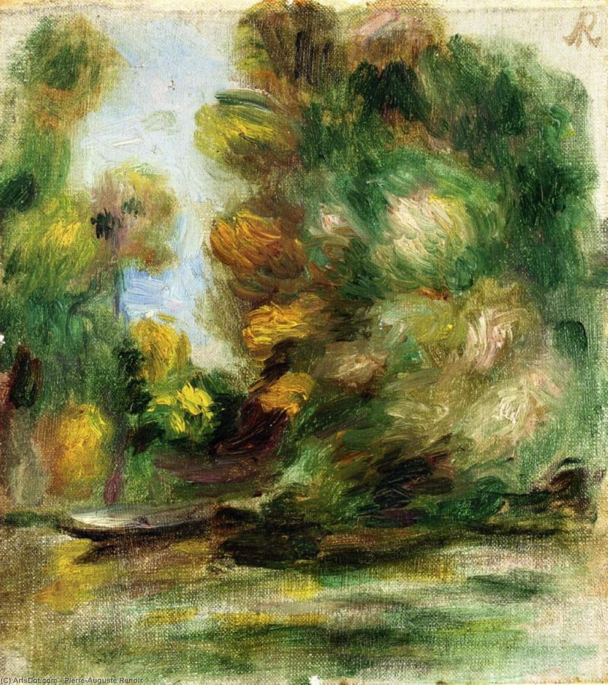WikiOO.org - Enciklopedija likovnih umjetnosti - Slikarstvo, umjetnička djela Pierre-Auguste Renoir - Banks of the River