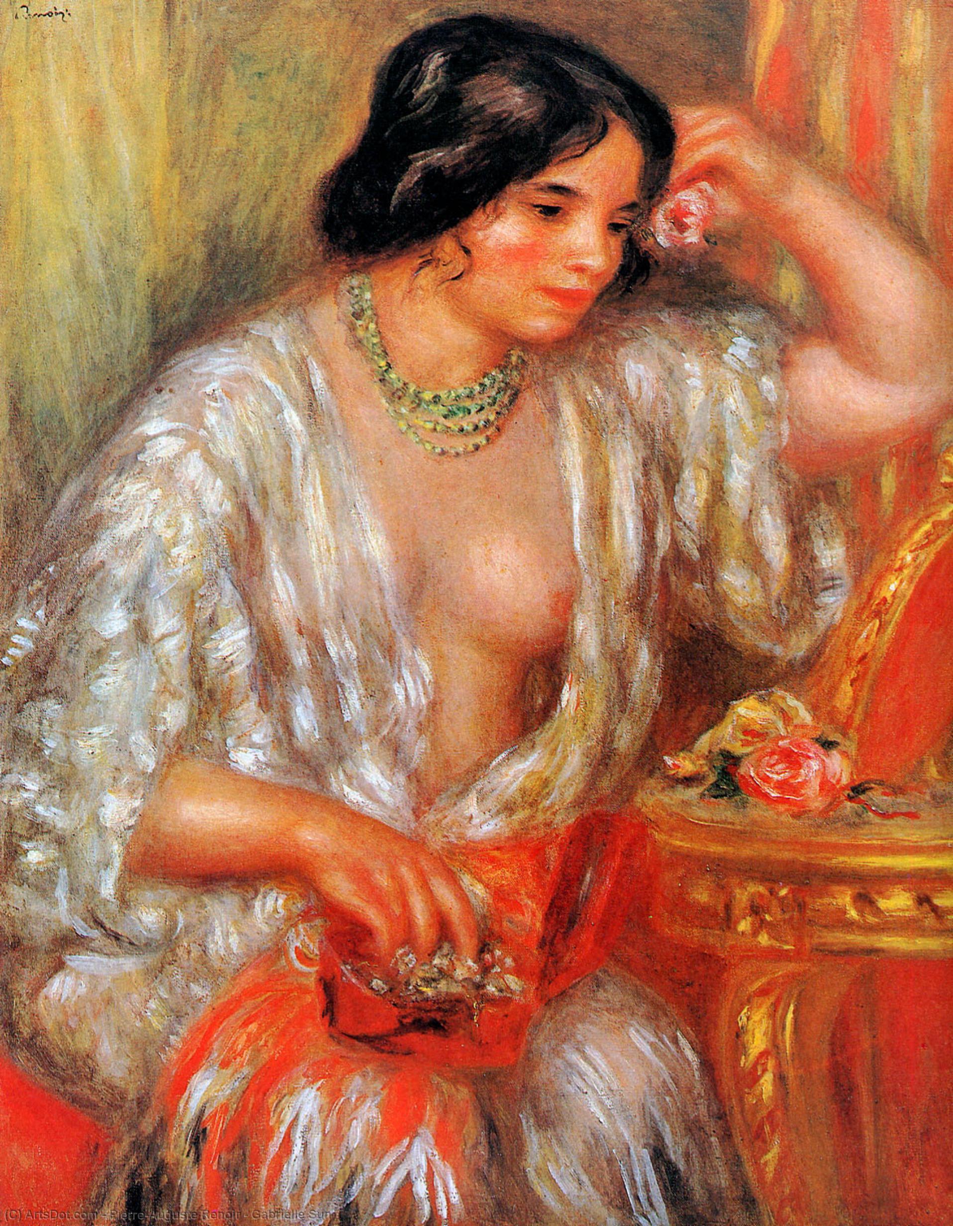 WikiOO.org - Εγκυκλοπαίδεια Καλών Τεχνών - Ζωγραφική, έργα τέχνης Pierre-Auguste Renoir - Gabrielle Sun