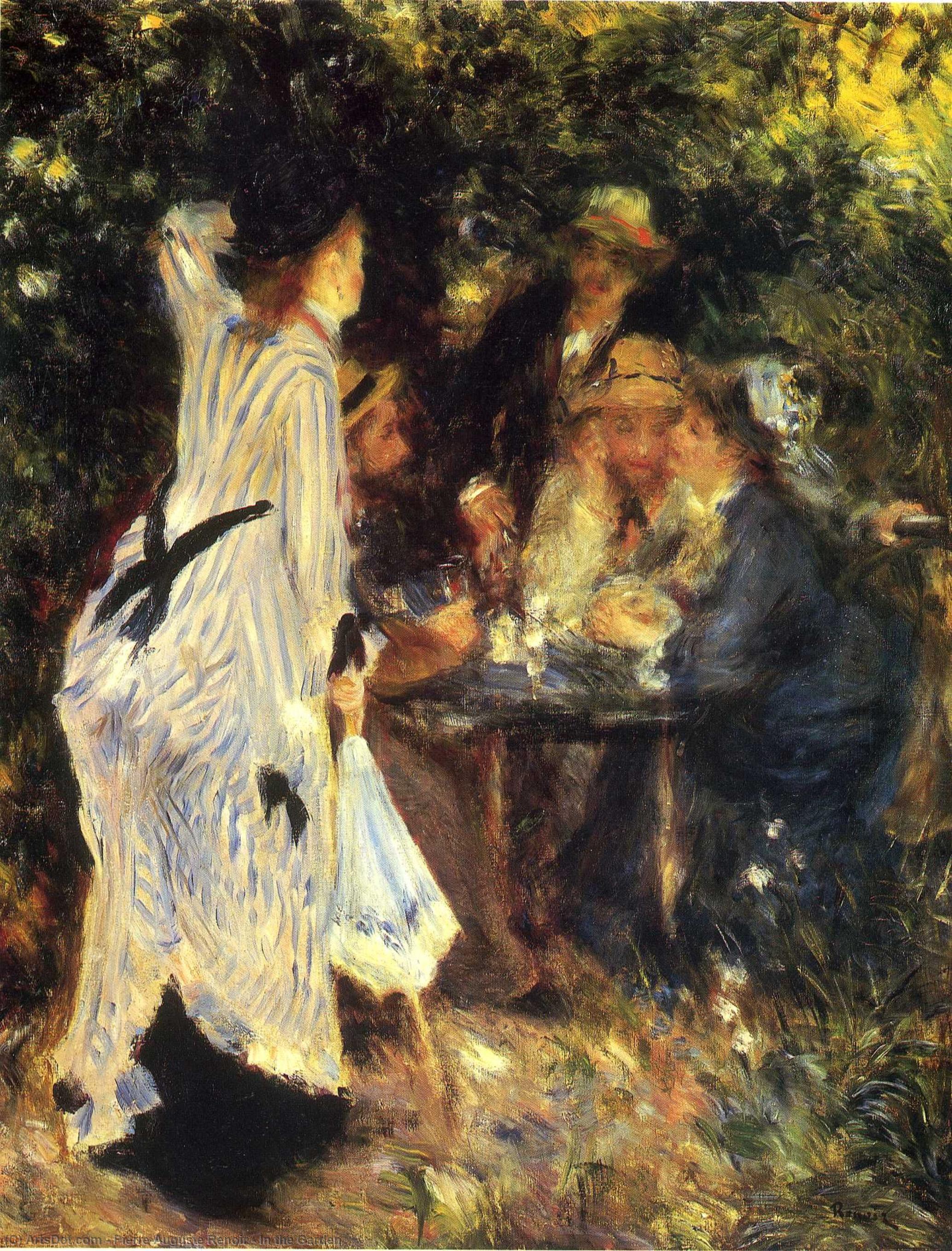 Wikioo.org - The Encyclopedia of Fine Arts - Painting, Artwork by Pierre-Auguste Renoir - In the Garden