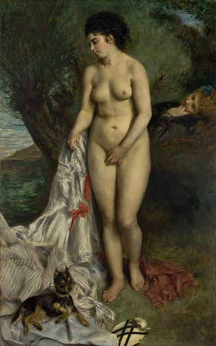Wikioo.org - The Encyclopedia of Fine Arts - Painting, Artwork by Pierre-Auguste Renoir - Lise on the Bank of the Seine