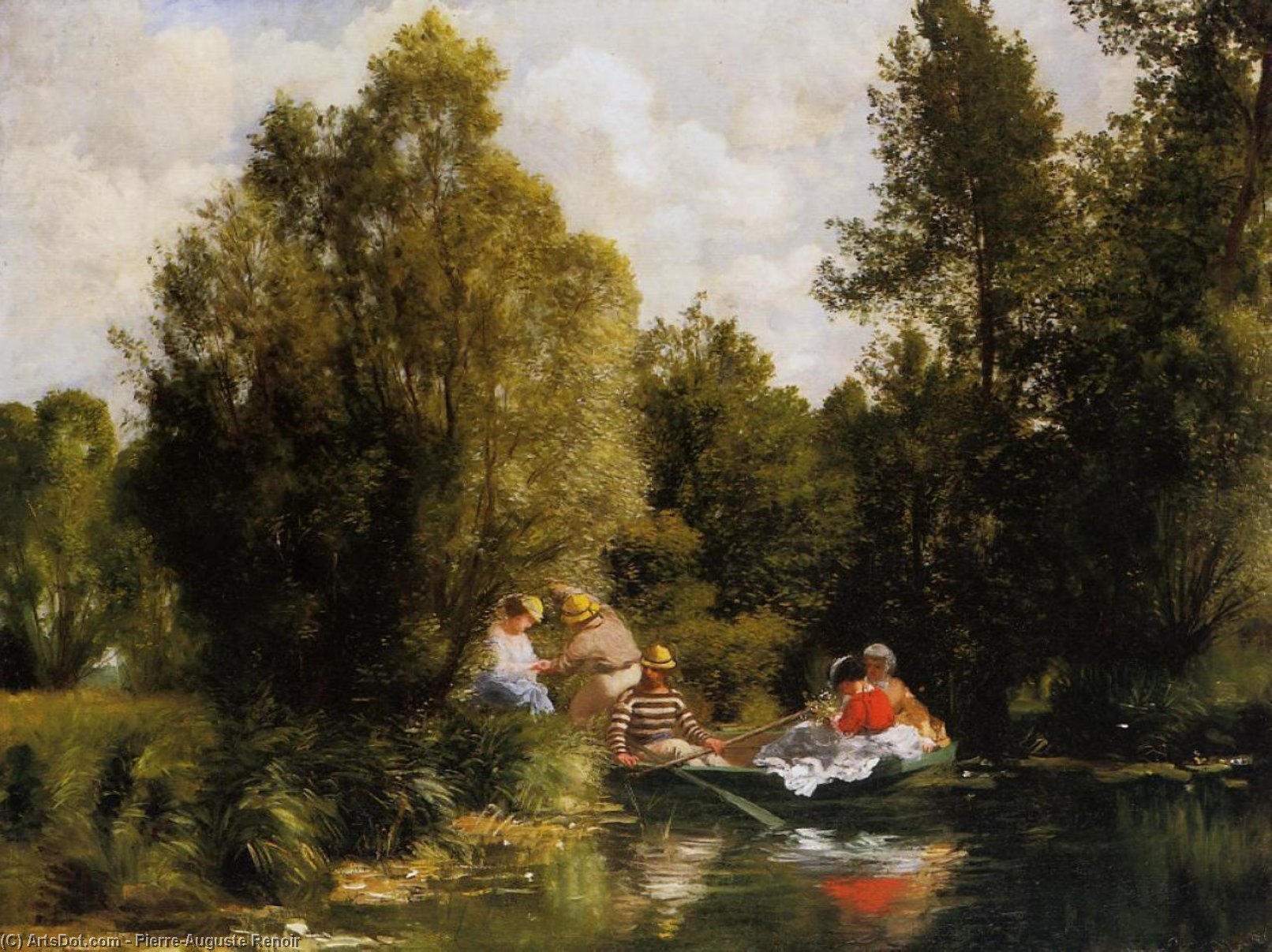 WikiOO.org - Encyclopedia of Fine Arts - Maalaus, taideteos Pierre-Auguste Renoir - The Fairies Pond