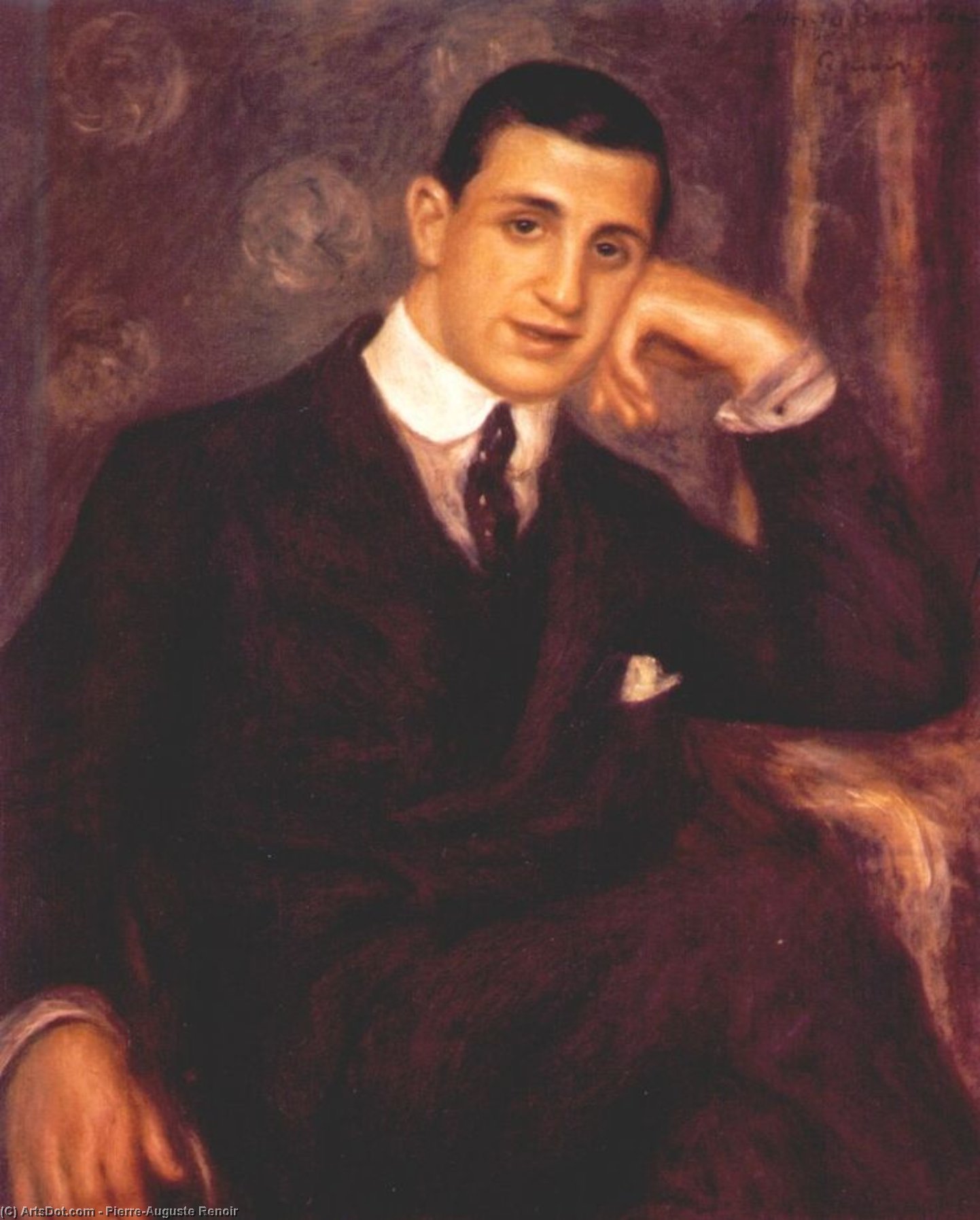 WikiOO.org - Encyclopedia of Fine Arts - Maleri, Artwork Pierre-Auguste Renoir - Portrait of Henry Bernstein