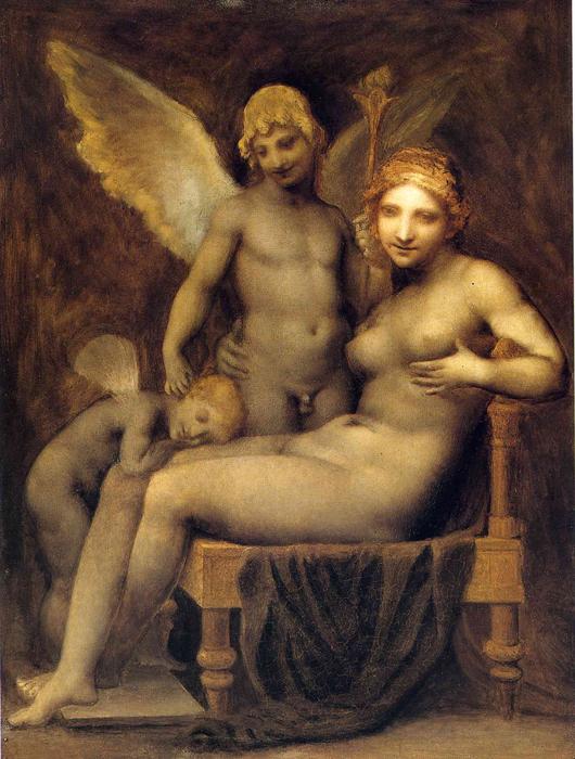 Wikioo.org – L'Encyclopédie des Beaux Arts - Peinture, Oeuvre de Pierre-Paul Prud'hon - Venus , Hymen et l'amour