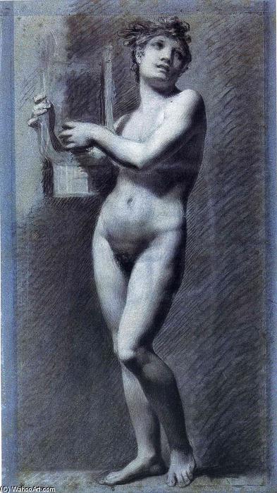 Wikioo.org - The Encyclopedia of Fine Arts - Painting, Artwork by Pierre-Paul Prud'hon - Female nude - Poetry