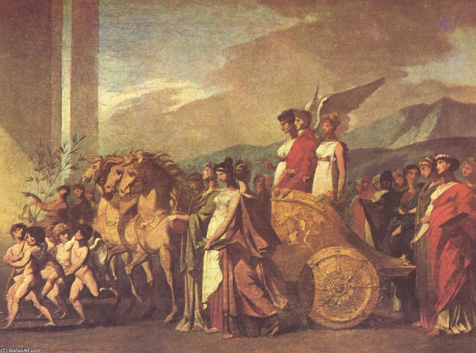 Wikioo.org - The Encyclopedia of Fine Arts - Painting, Artwork by Pierre-Paul Prud'hon - Triumph of Bonaparte and Peace (Sketch)