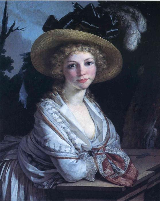 WikiOO.org - Енциклопедия за изящни изкуства - Живопис, Произведения на изкуството Pierre-Paul Prud'hon - Portrait of a Young Woman