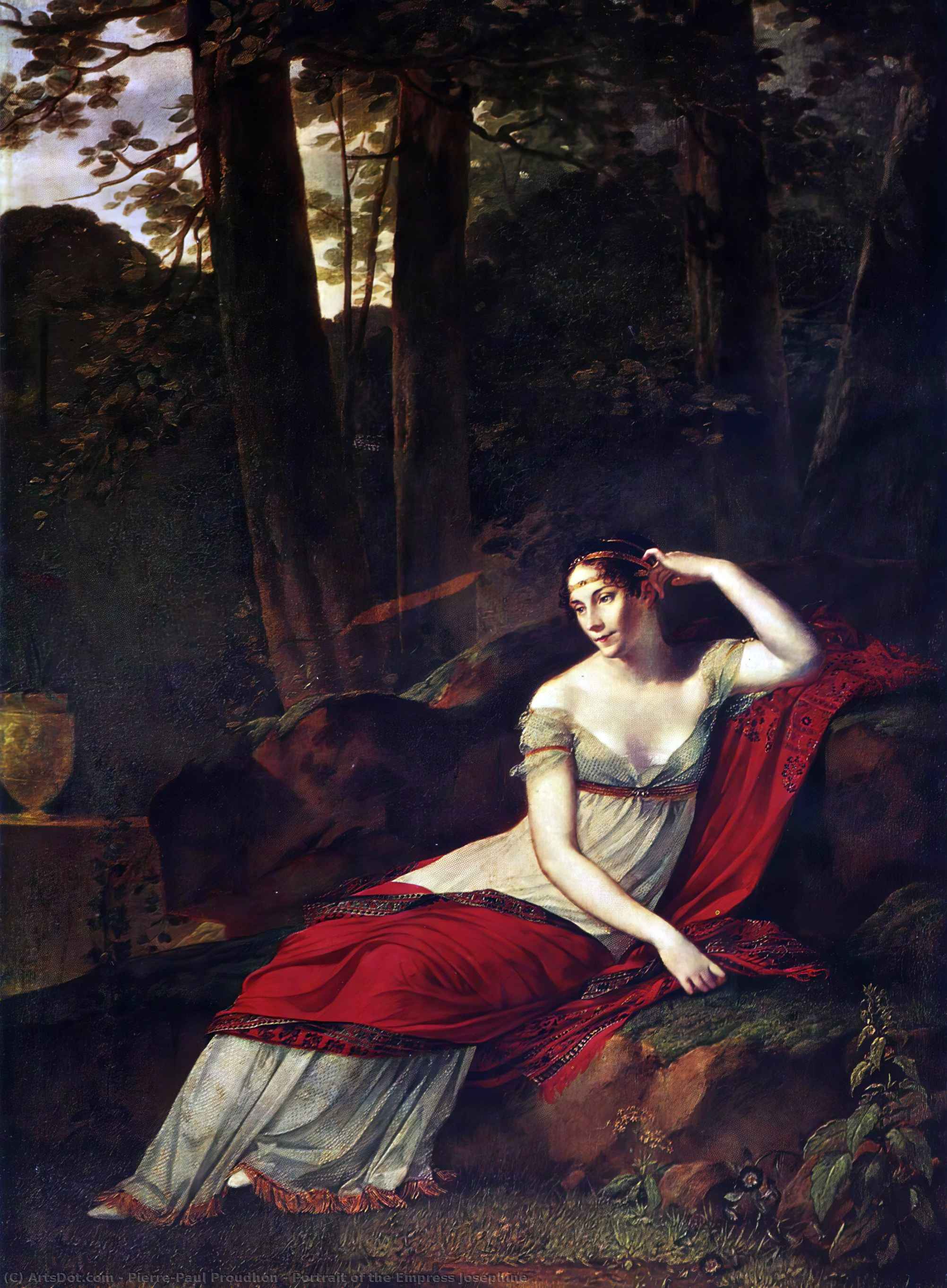 Wikioo.org – La Enciclopedia de las Bellas Artes - Pintura, Obras de arte de Pierre-Paul Prud'hon - Retrato de la emperatriz josephine
